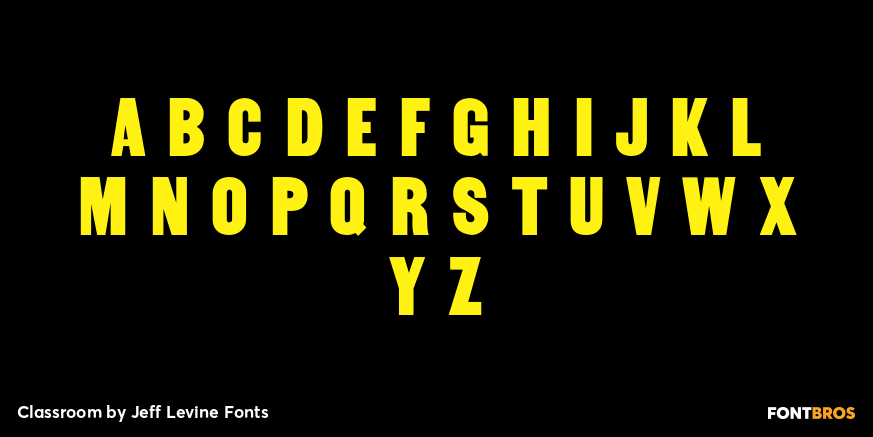 Classroom Font Poster #2