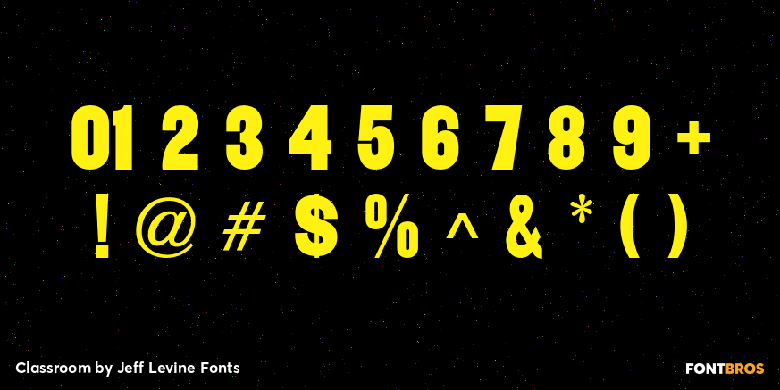 Classroom Font Poster #4