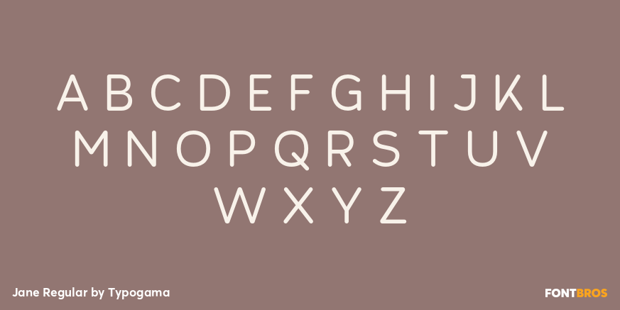 Jane Regular Font Poster #2