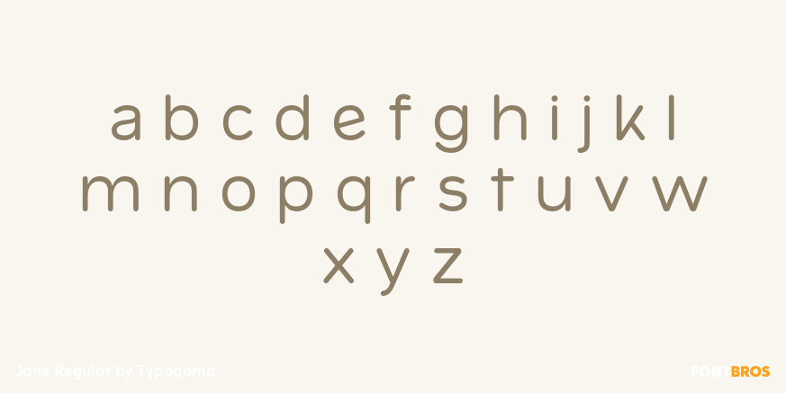 Jane Regular Font Poster #3