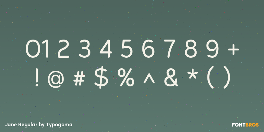 Jane Regular Font Poster #4