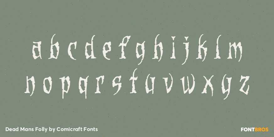 Dead Mans Folly Font Poster #3