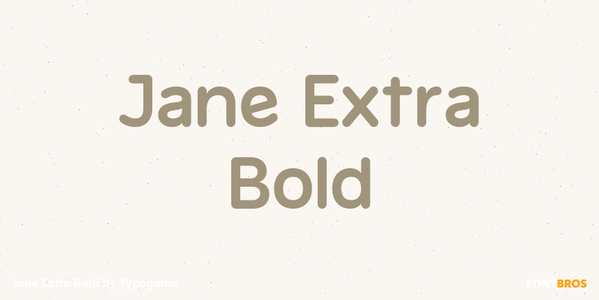 Jane Extra Bold Poster