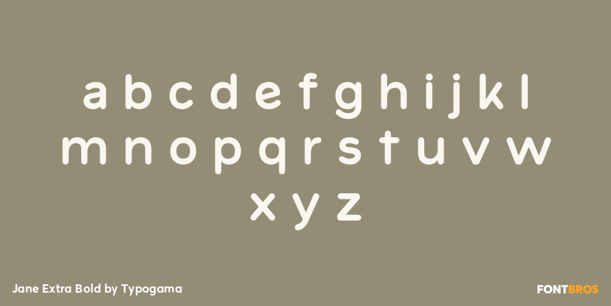 Jane Extra Bold Font Poster #3