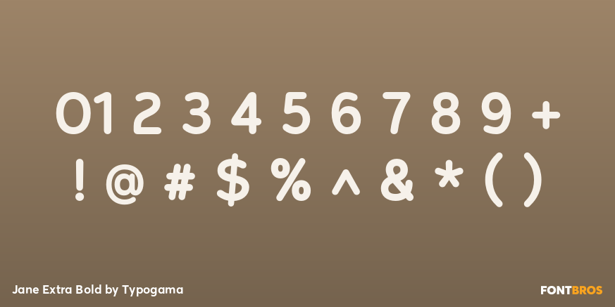 Jane Extra Bold Font Poster #4