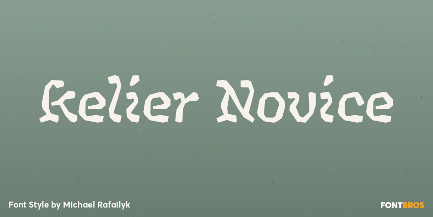 Kelier Novice Font Poster #1