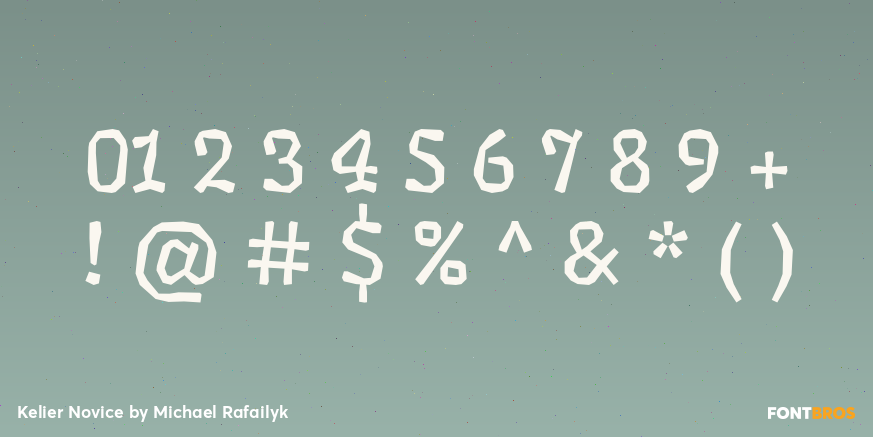 Kelier Novice Font Poster #4