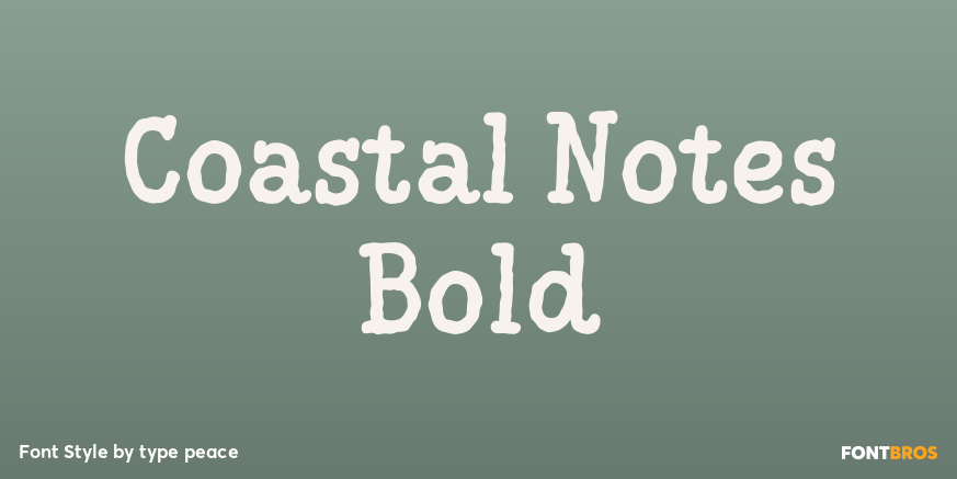 Coastal Notes Bold Poster