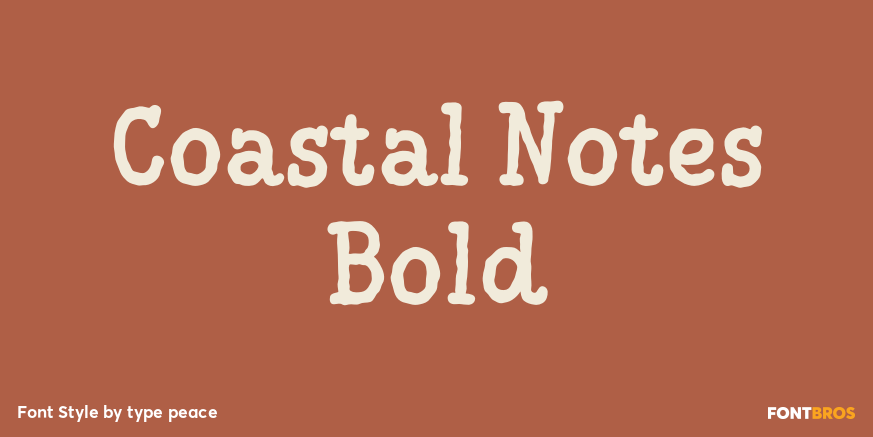 Coastal Notes Bold Poster