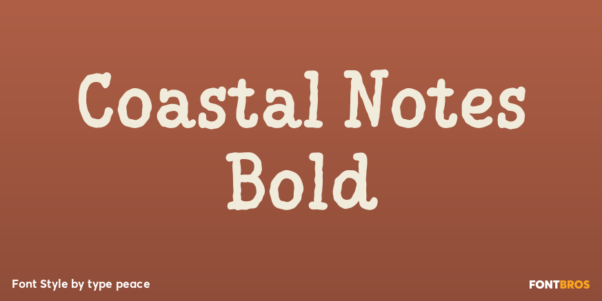 Coastal Notes Bold Poster