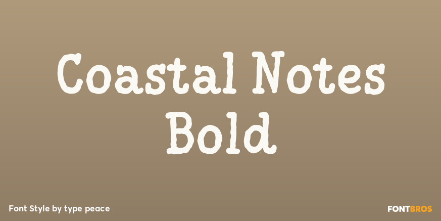 Coastal Notes Bold Poster