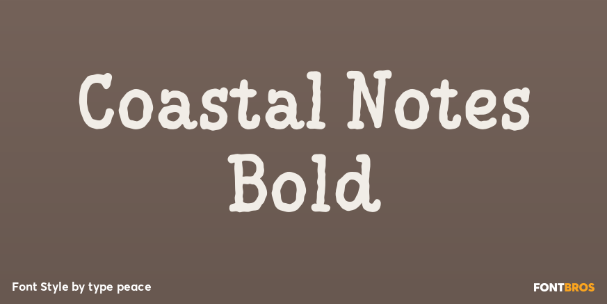 Coastal Notes Bold Poster