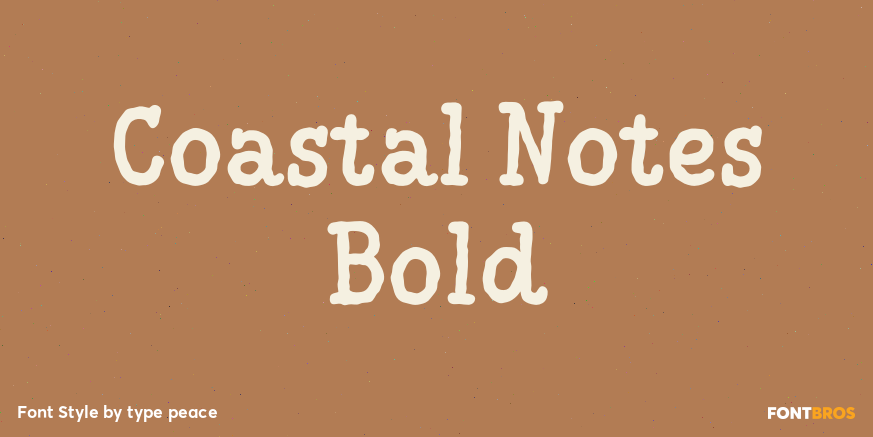 Coastal Notes Bold Poster