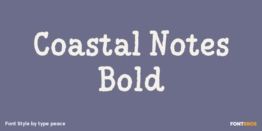 Coastal Notes Bold Poster