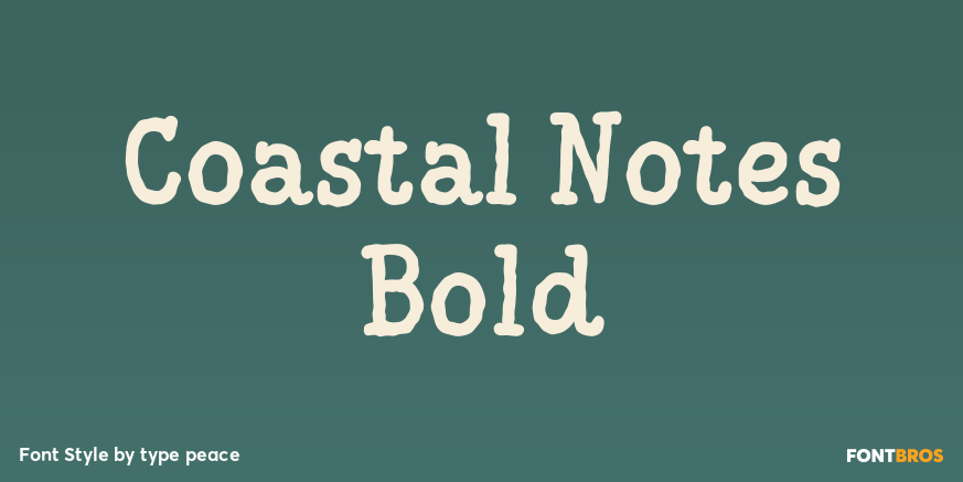 Coastal Notes Bold Poster