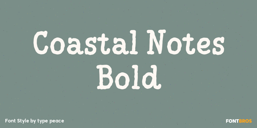 Coastal Notes Bold Poster