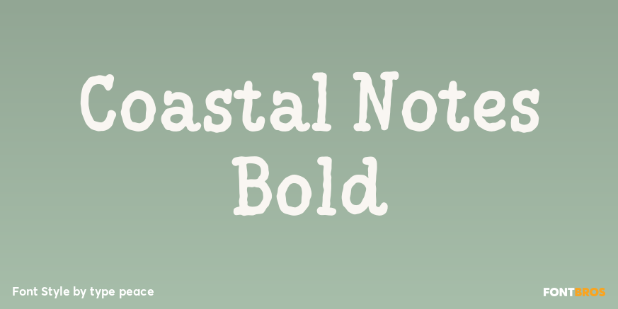 Coastal Notes Bold Poster