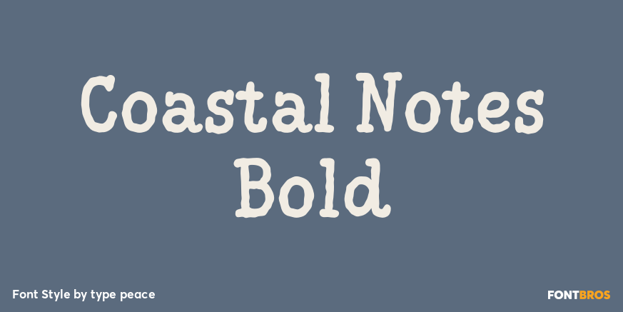 Coastal Notes Bold Poster