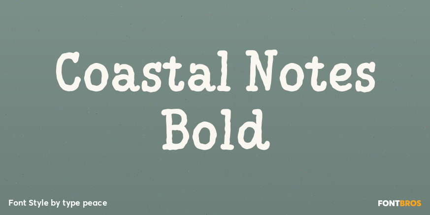 Coastal Notes Bold Poster