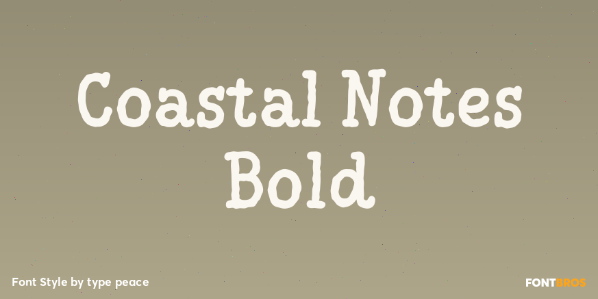 Coastal Notes Bold Poster