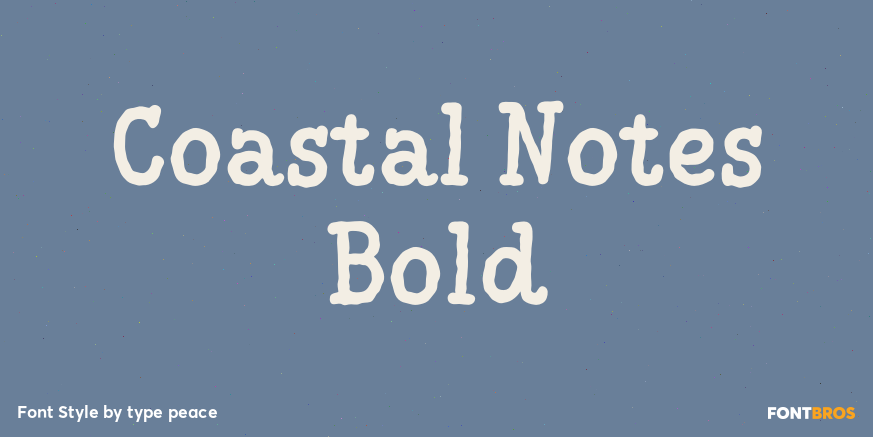Coastal Notes Bold Poster
