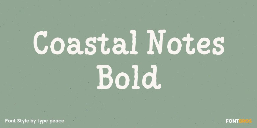 Coastal Notes Bold Poster