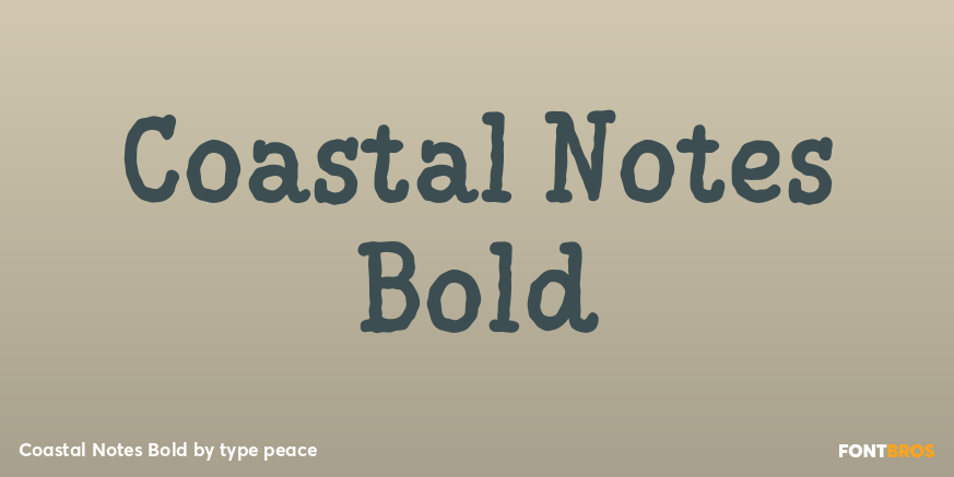 Coastal Notes Bold Poster