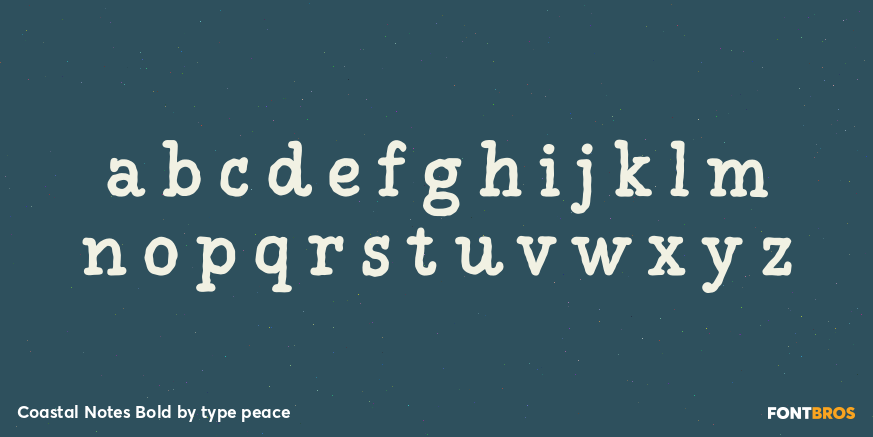 Coastal Notes Bold Font Poster #3