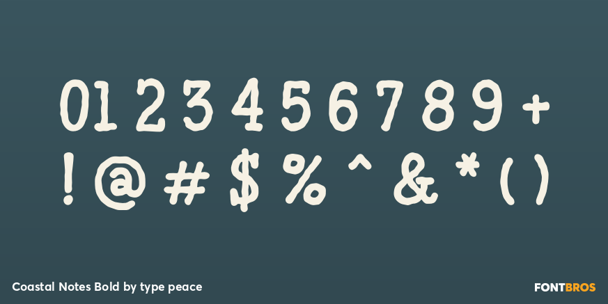 Coastal Notes Bold Font Poster #4