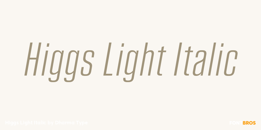 Higgs Light Italic Poster