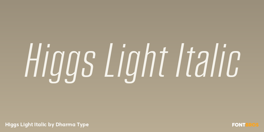 Higgs Light Italic Poster