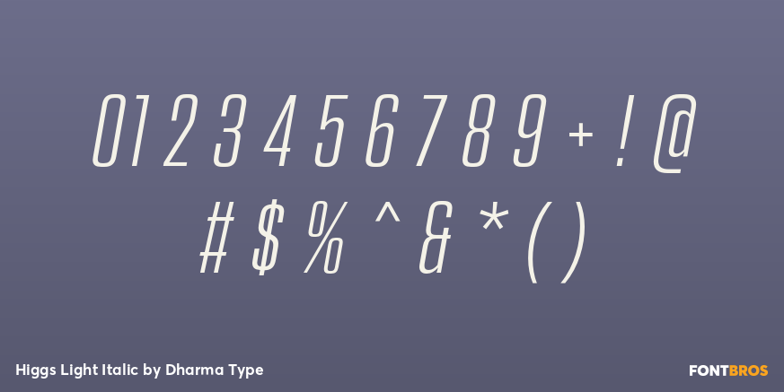 Higgs Light Italic Font Poster #4