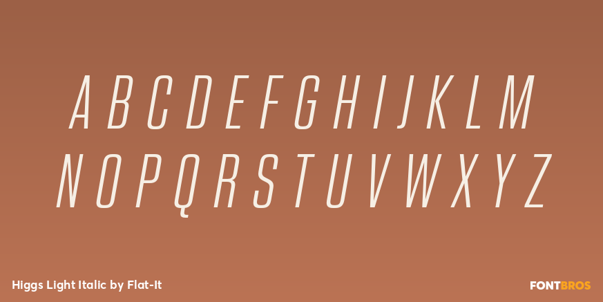 Higgs Light Italic Font Poster #2