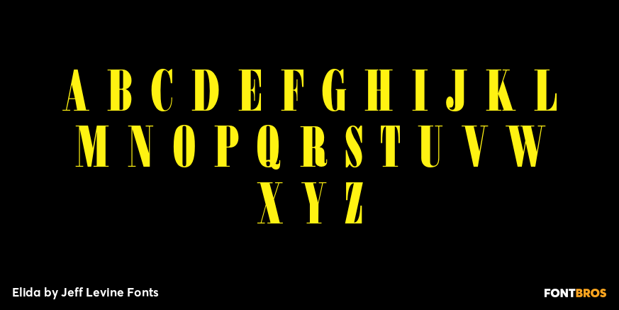 Elida Font Poster #3