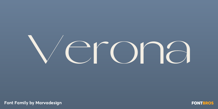 Verona Font Poster