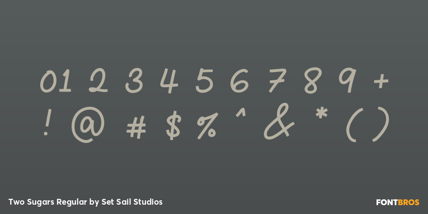 Two Sugars Regular Font Poster #1