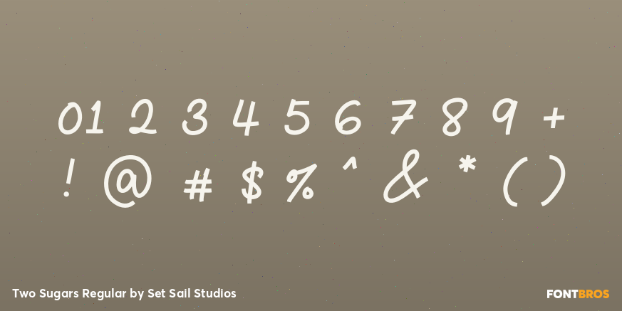 Two Sugars Regular Font Poster #4