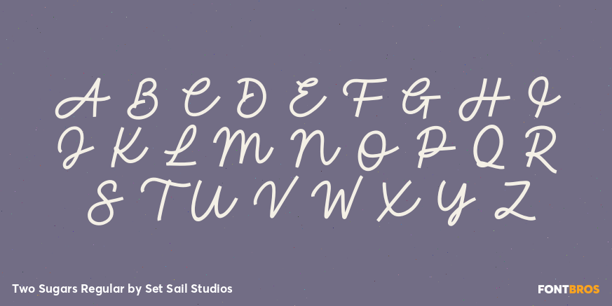 Two Sugars Regular Font Poster #1