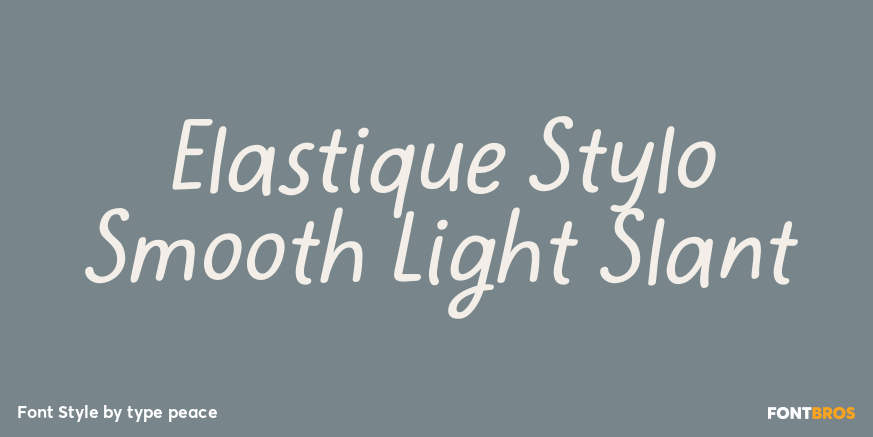Elastique Stylo Smooth Light Slant Poster