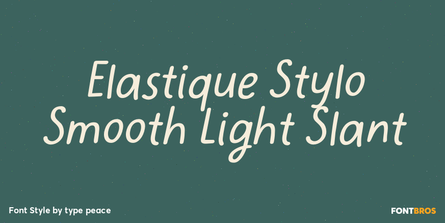 Elastique Stylo Smooth Light Slant Poster
