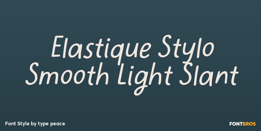 Elastique Stylo Smooth Light Slant Poster