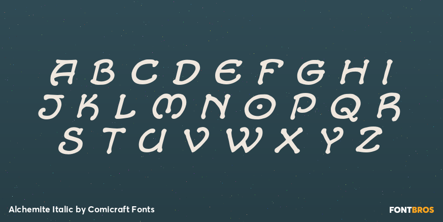 Alchemite Italic Font Poster #3