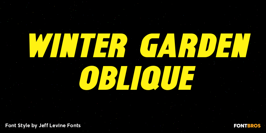 Winter Garden Oblique Poster
