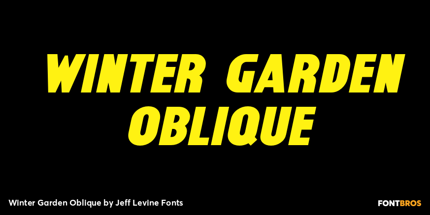 Winter Garden Oblique Poster
