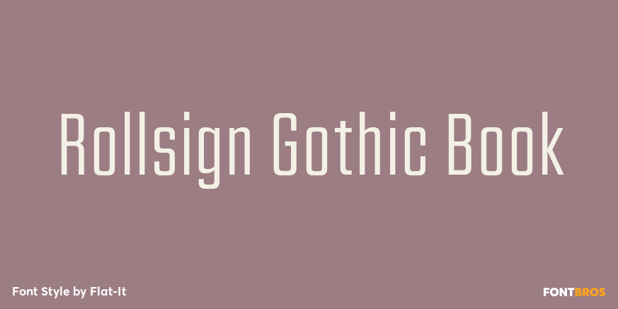 Rollsign Gothic Book Poster