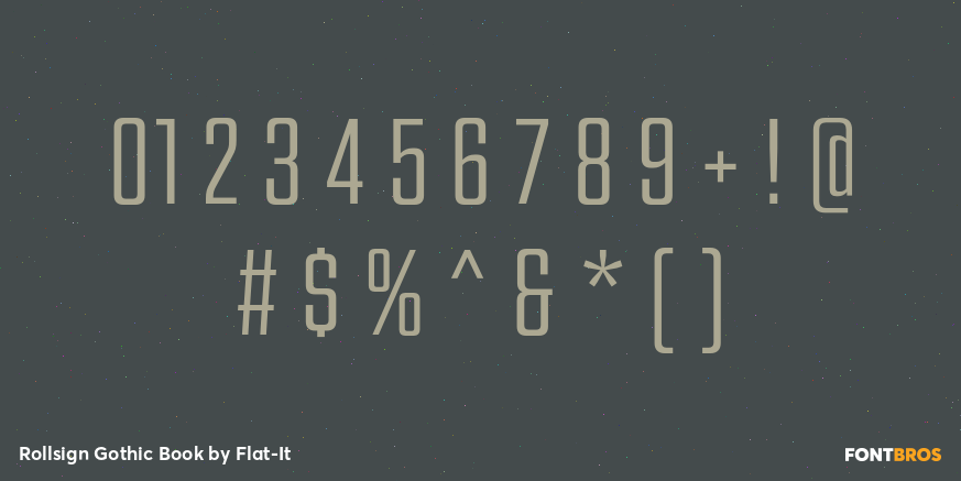 Rollsign Gothic Book Font Poster #4