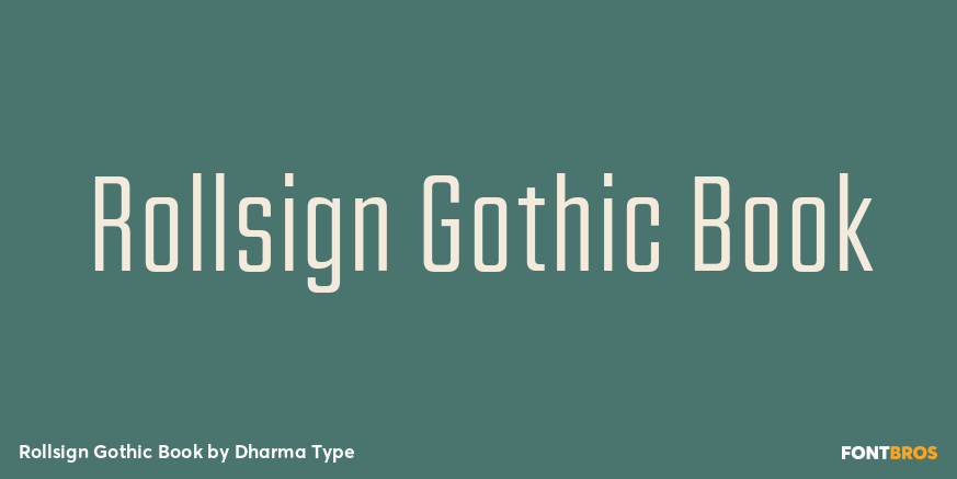 Rollsign Gothic Book Poster