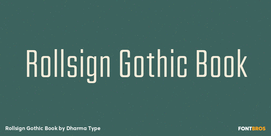 Rollsign Gothic Book Poster