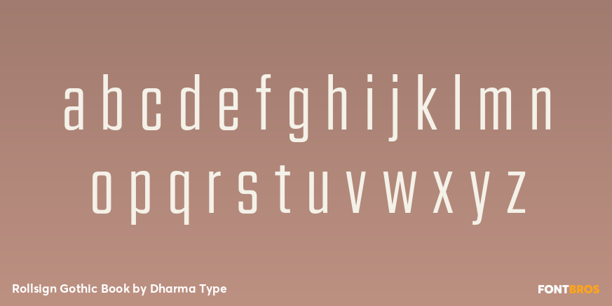Rollsign Gothic Book Font Poster #3