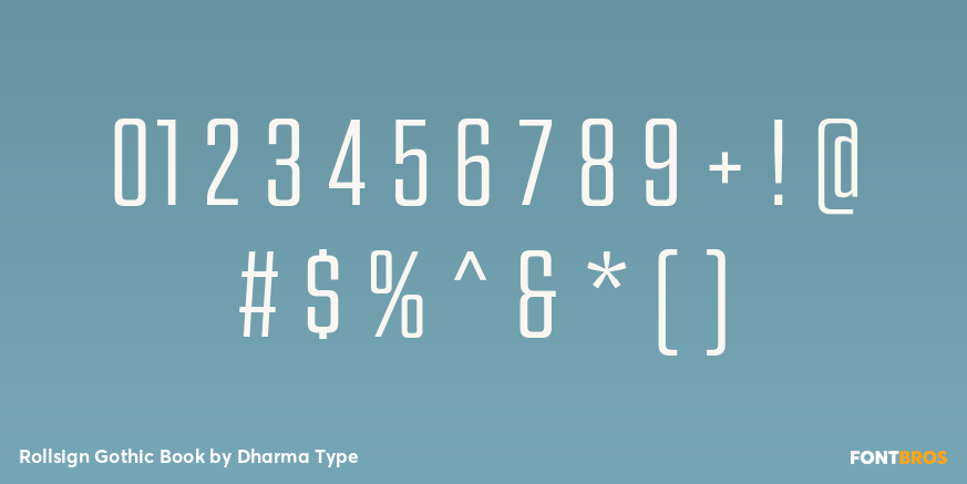 Rollsign Gothic Book Font Poster #4